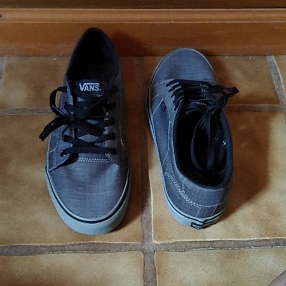 Van's Grey Size 10 Mens Shoes